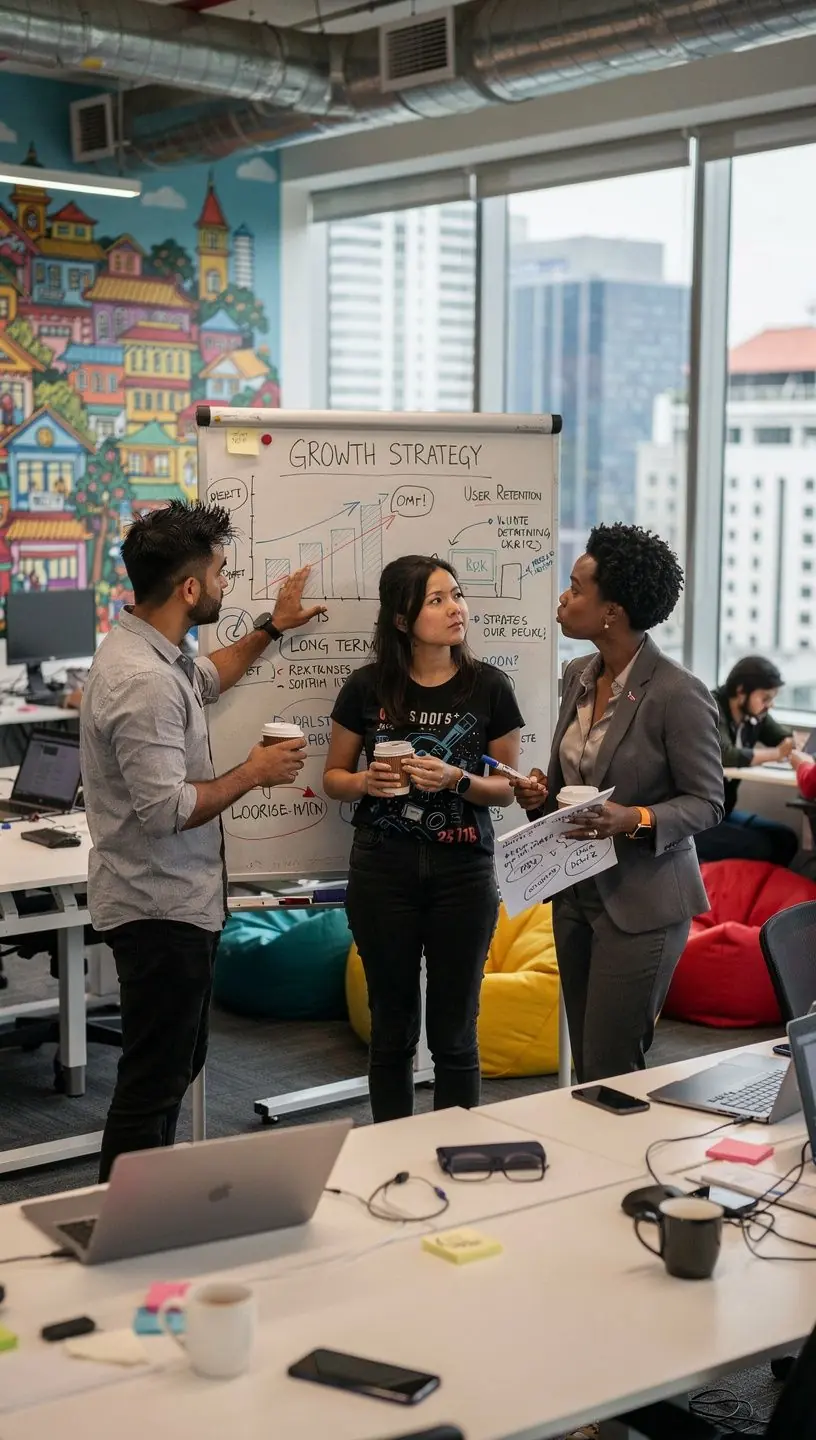 Modern office workspace