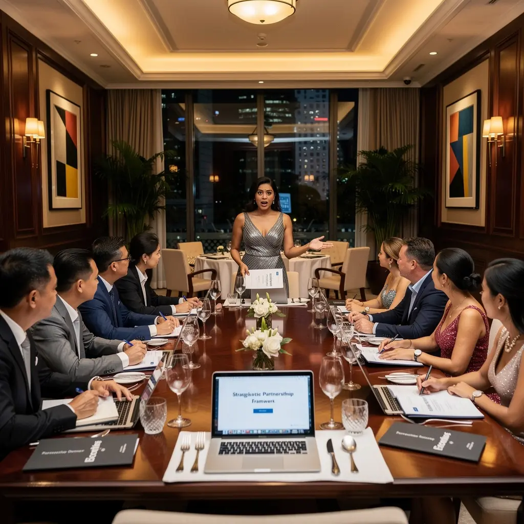 Professional business solutions illustration